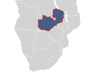 Zambia map